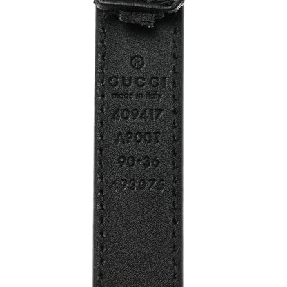 Gucci Calfskin Double G 20mm Belt 90 36 Black 5 of 5