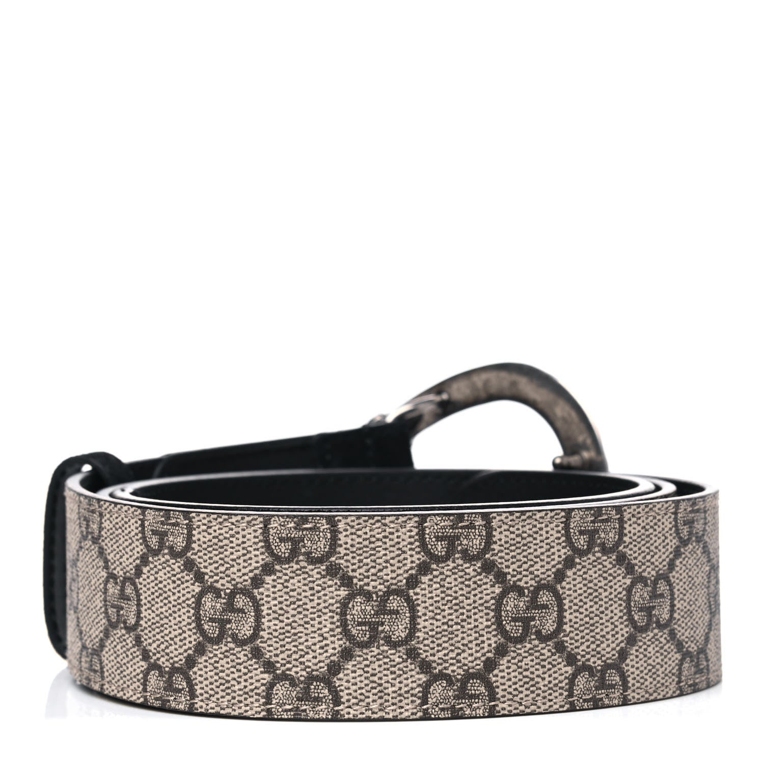 Gucci GG Supreme Monogram Suede Dionysus 40mm Belt 100 40 Beige Black 2 of 6