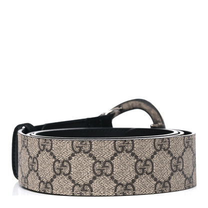 Gucci GG Supreme Monogram Suede Dionysus 40mm Belt 100 40 Beige Black 2 of 6