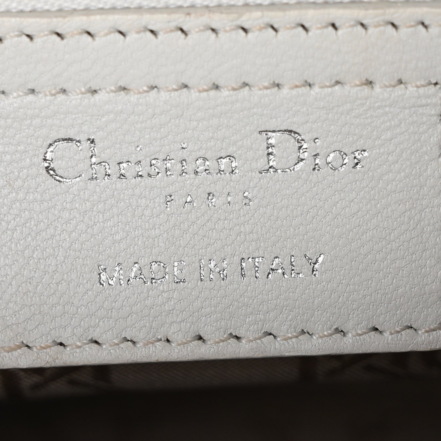 Christian Dior Lambskin Cannage Medium Lady Dior White 6 of 12