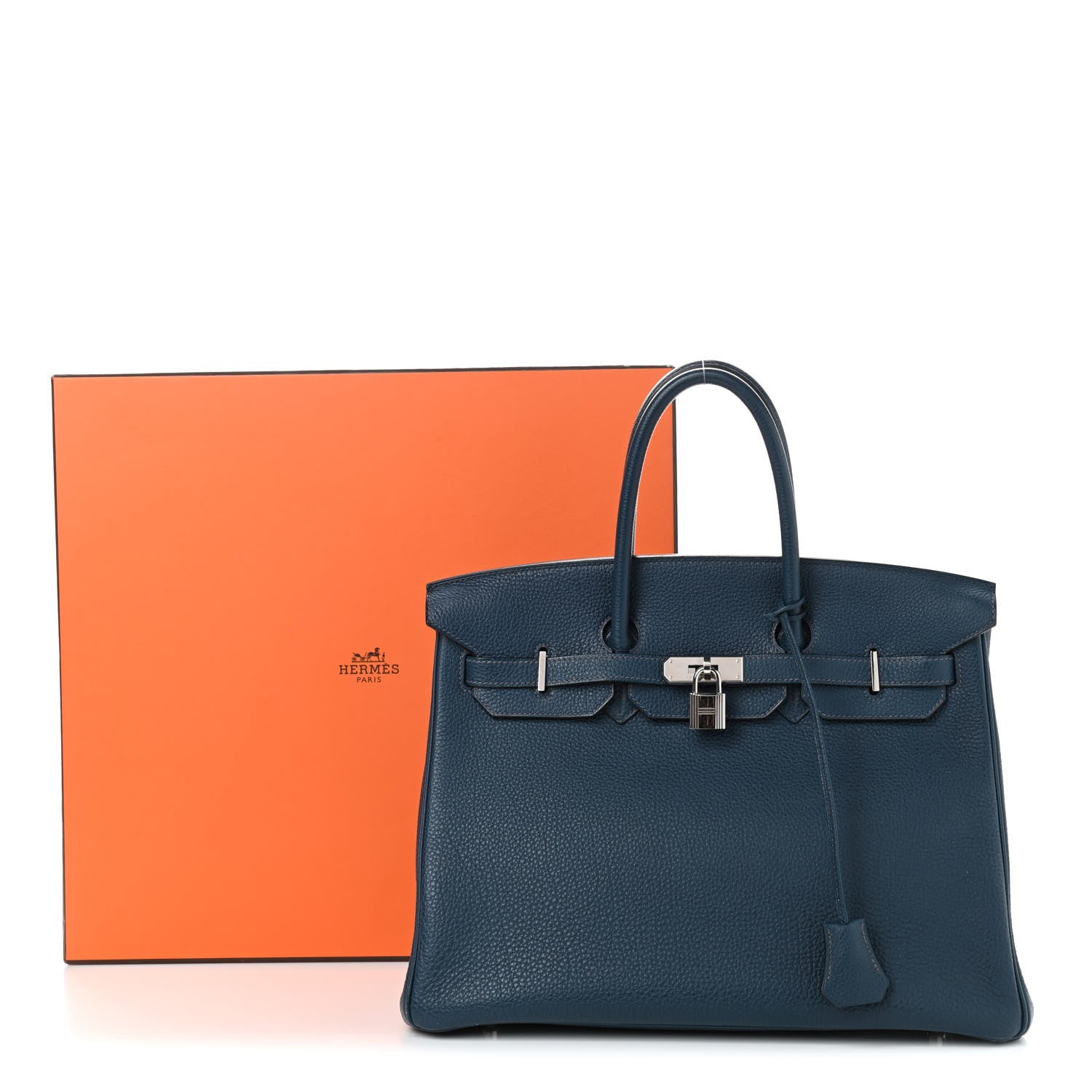 Hermes Togo Birkin 35 Bleu De Prusse 10 of 10
