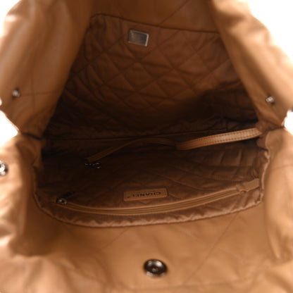 Chanel Shiny Calfskin Quilted Small Chanel 22 Beige 6 of 11