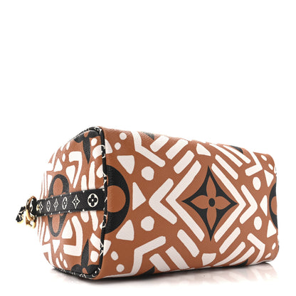 Louis Vuitton Monogram Giant Crafty Speedy Bandouliere 25 Creme Caramel 4 of 9