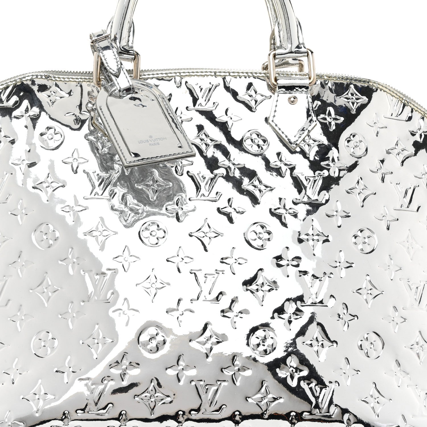 Louis Vuitton Monogram Miroir Alma GM XL Silver 8 of 12