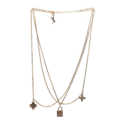 Louis Vuitton Sweet Charms Tiered Necklace Gold 2 of 4