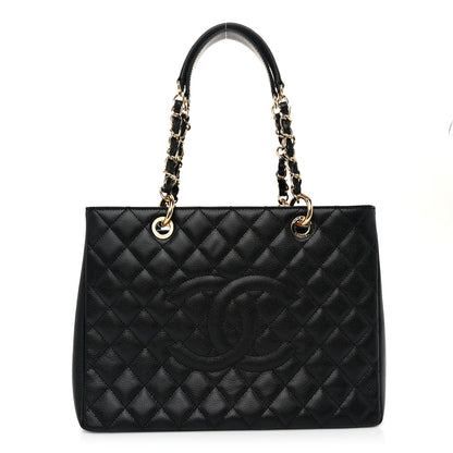 Chanel Caviar Quilted Grand Shopping Tote GST Black 1 of 11