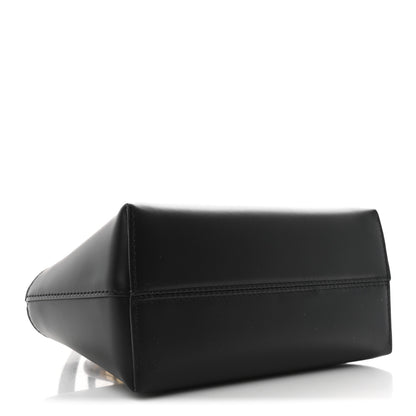 Fendi Vitello King Plexiglass Logo Embossed Mini By The Way Top Handle Boston Bag Black 4 of 10
