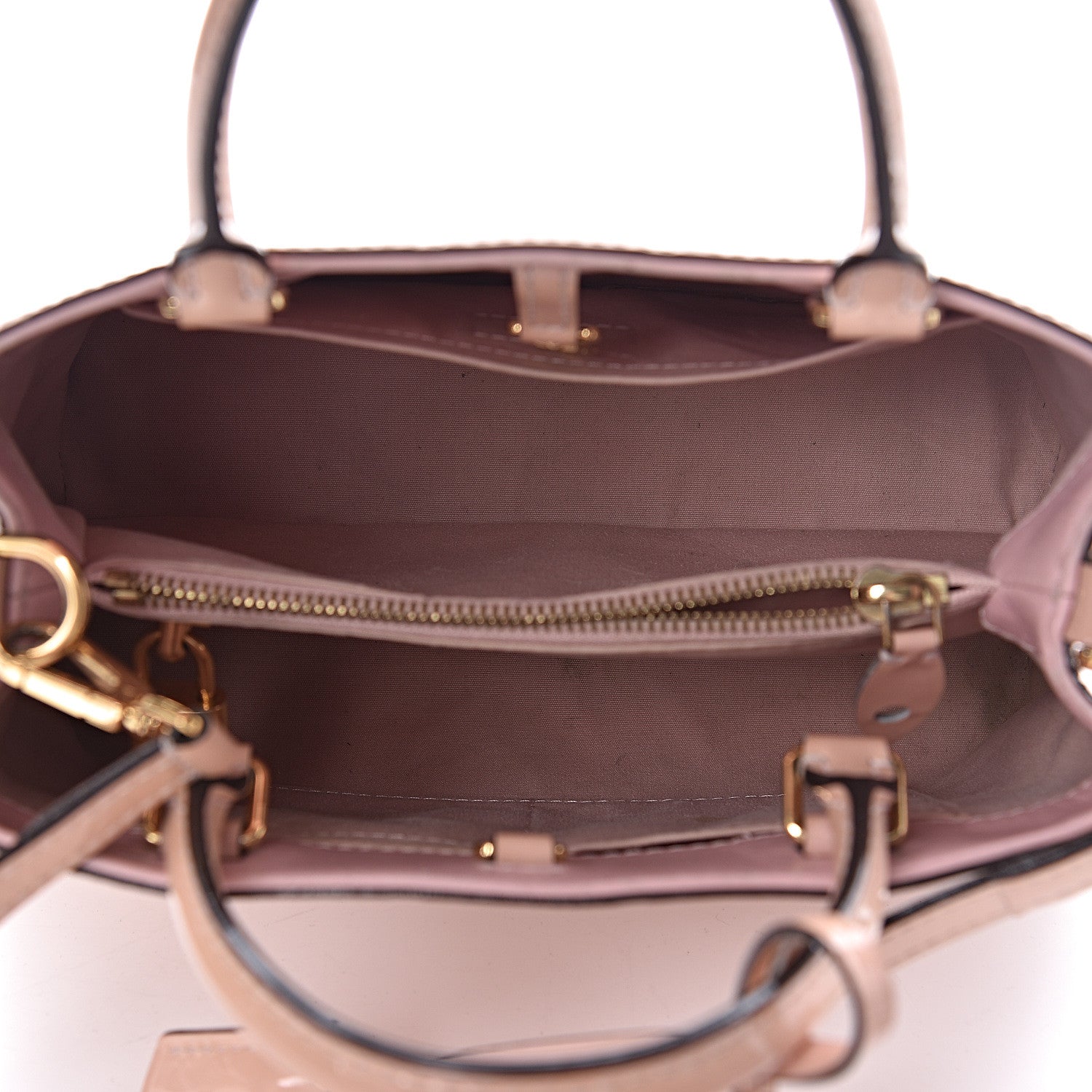 Louis Vuitton Vernis Montaigne BB Rose Ballerine 5 of 11