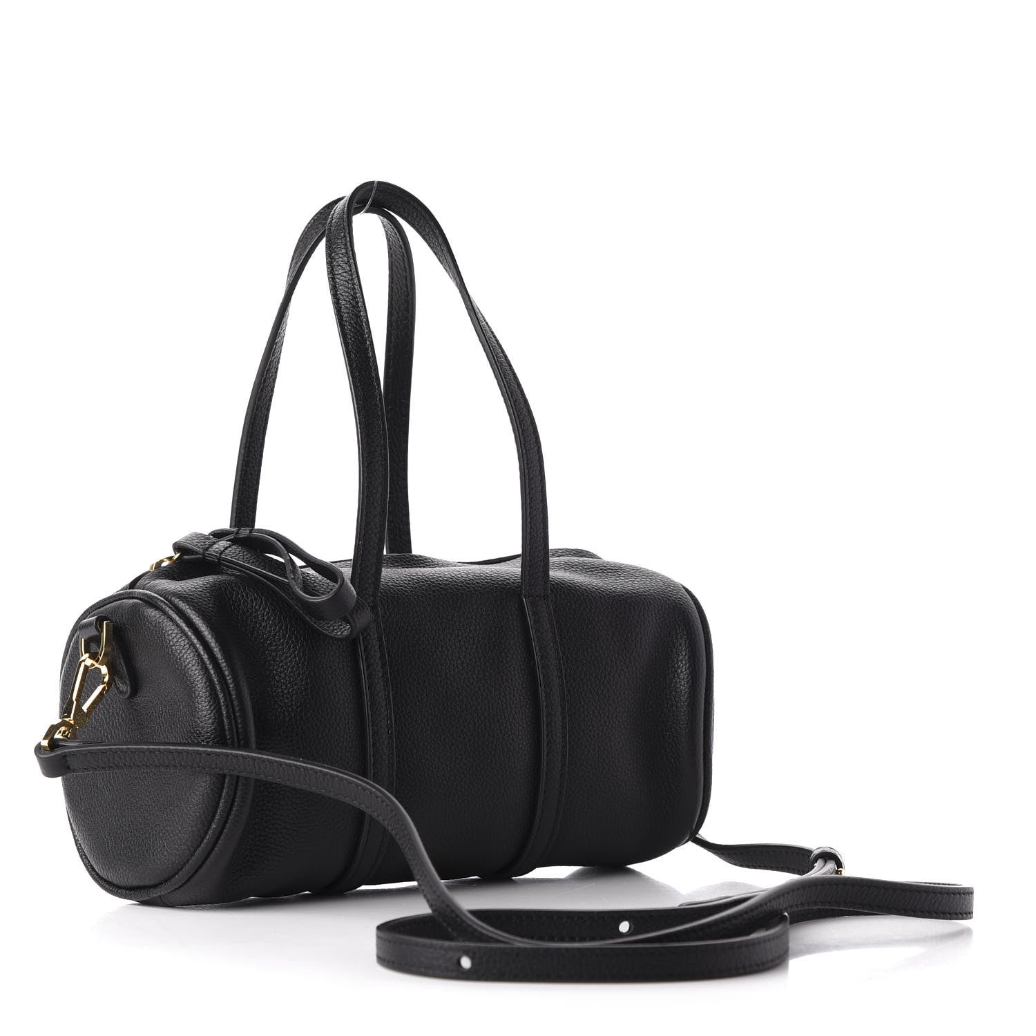 Mansur Gavriel Pebbled Calfskin Mini Mini Duffel Bag Black 4 of 11