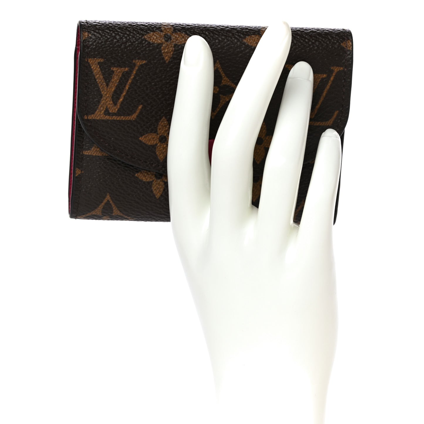 Monogram Rosalie Coin Purse Fuchsia