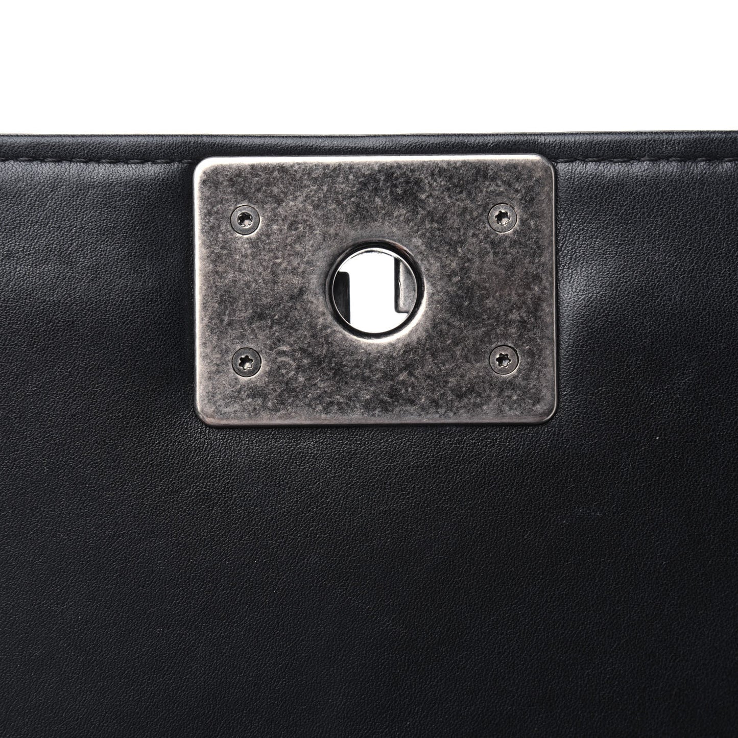 Calfskin Quilted Medium Boy Flap Black