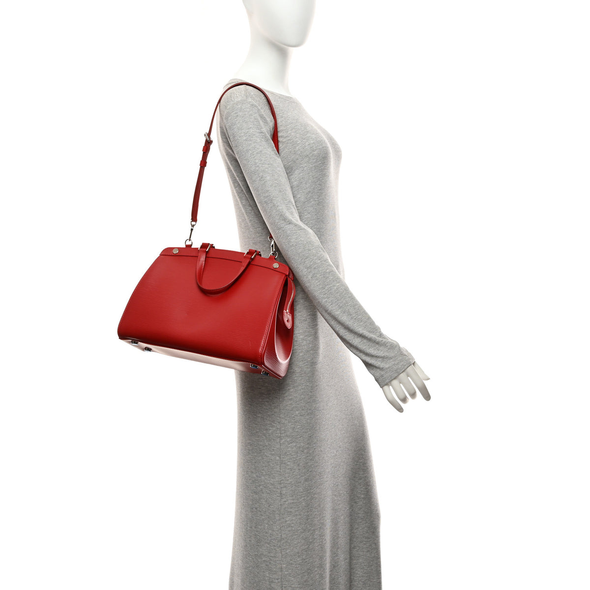 Louis Vuitton Epi Brea MM Carmine 2 of 10