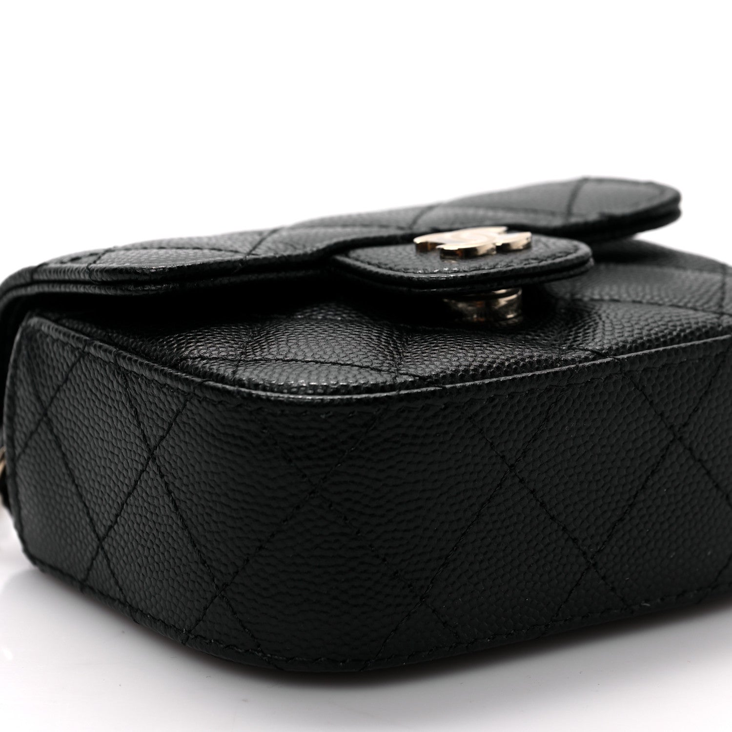 Chanel Caviar Quilted Mini Clutch With Chain Black 9 of 10