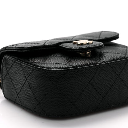 Chanel Caviar Quilted Mini Clutch With Chain Black 9 of 10