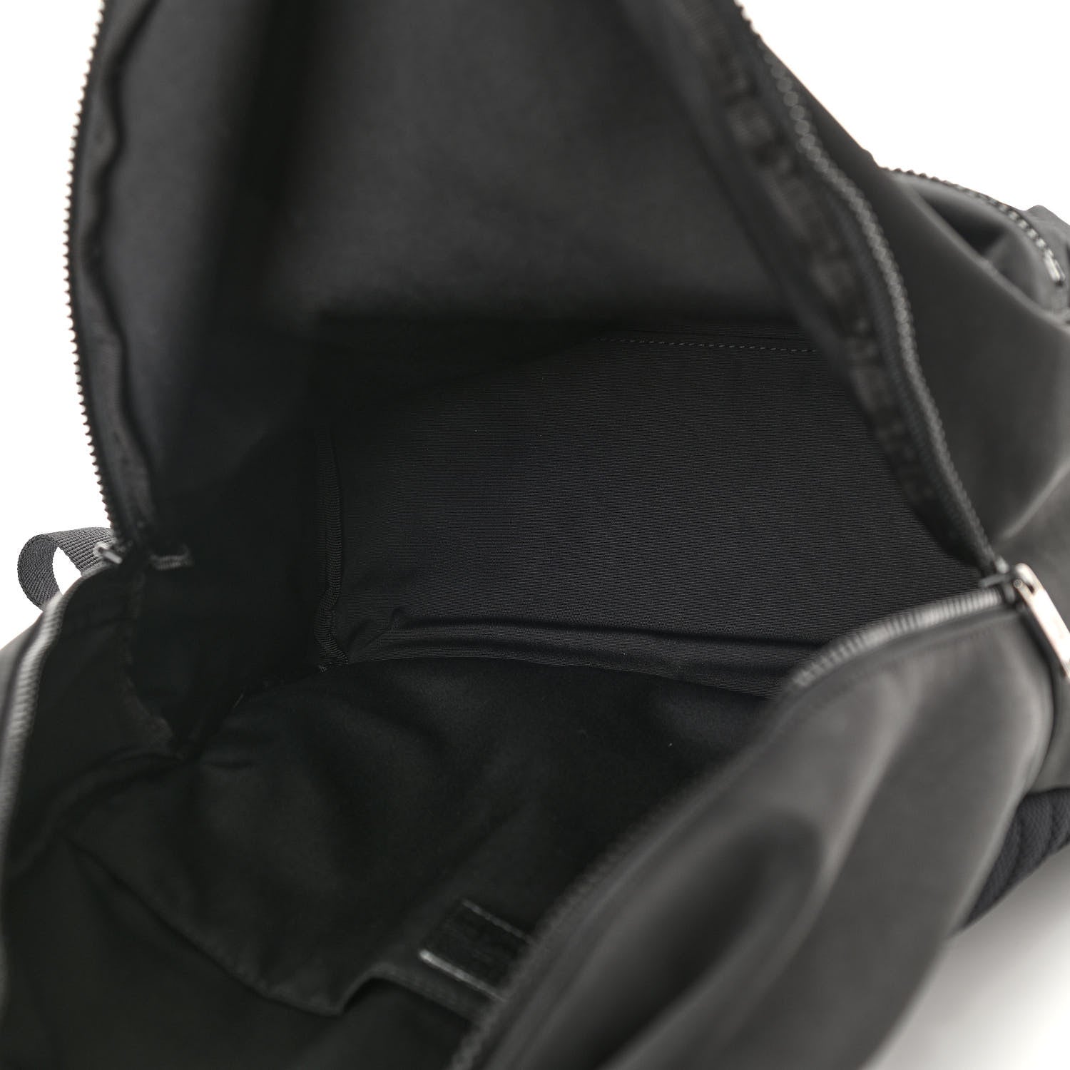 Christian Dior X KAWS Nylon Calfskin Logo Backpack Black 4 of 8