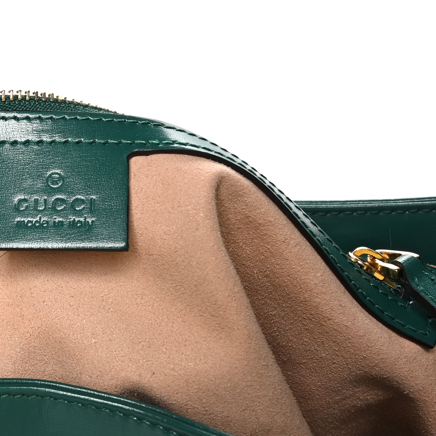 Gucci Boarded Dyana Lux Calfskin Medium Jackie 1961 Hobo Hobo Emerald 6 of 9