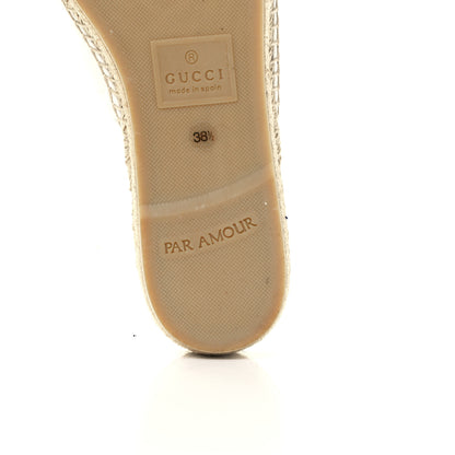 Gucci Nappa Matelasse GG Marmont Espadrille Slippers 38.5 Great White 9 of 13