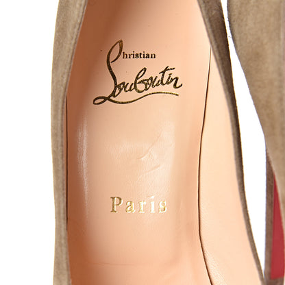 Christian Louboutin Veau Velours Miss Clichy 140 Pumps 35.5 Taupe Tirolo 7 of 11