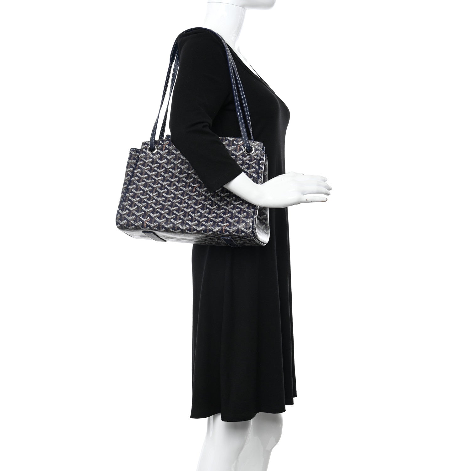 Goyard Goyardine Rouette PM Blue Marine 2 of 9