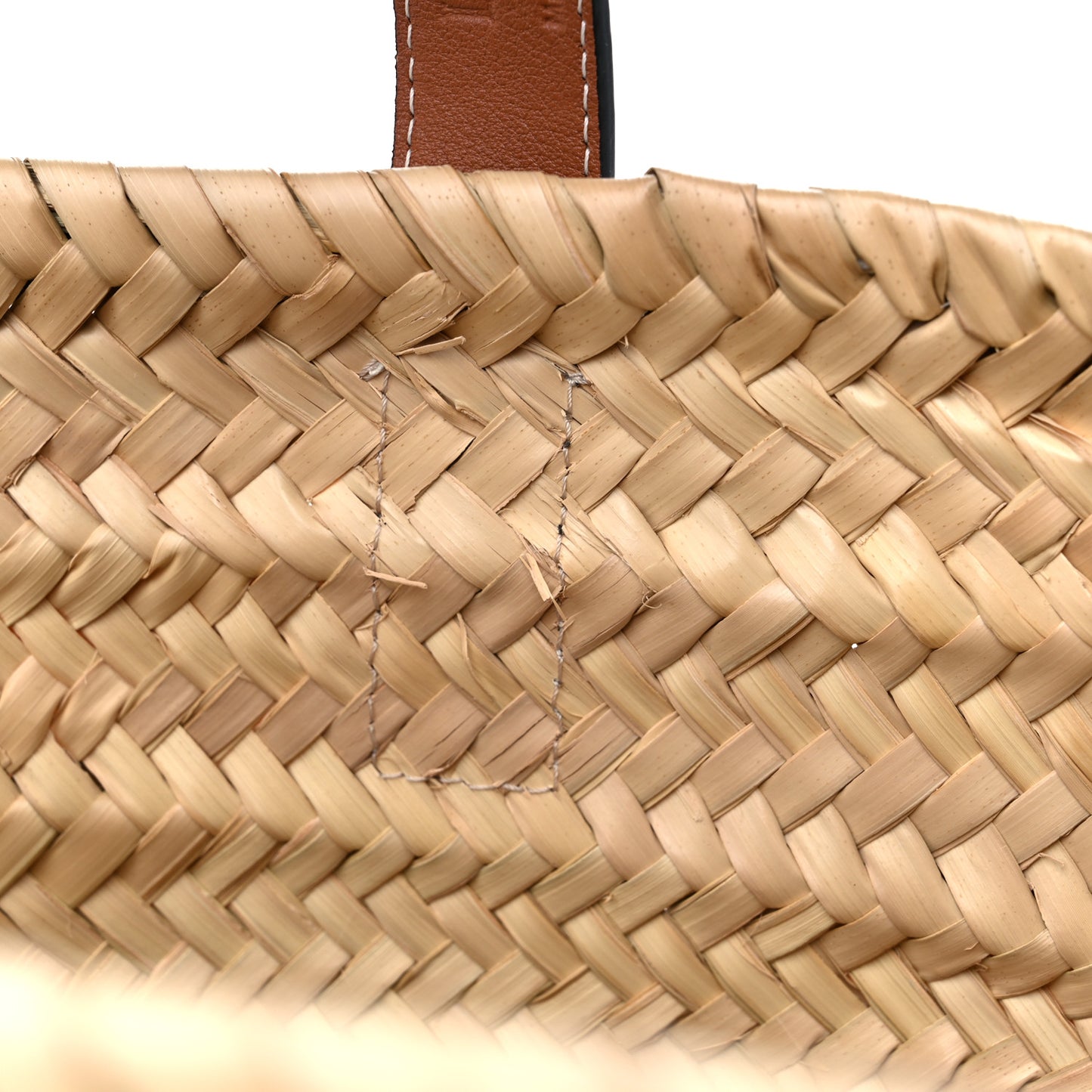 Raffia Small Basket Tote Bag Natural Tan