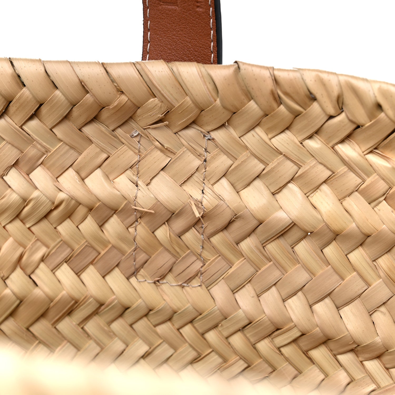Loewe Raffia Small Basket Tote Bag Natural Tan 9 of 9