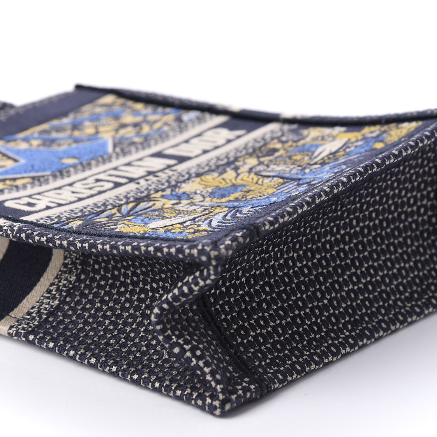 Christian Dior Canvas Embroidered Vertical L'Etoile Book Tote 6 of 10