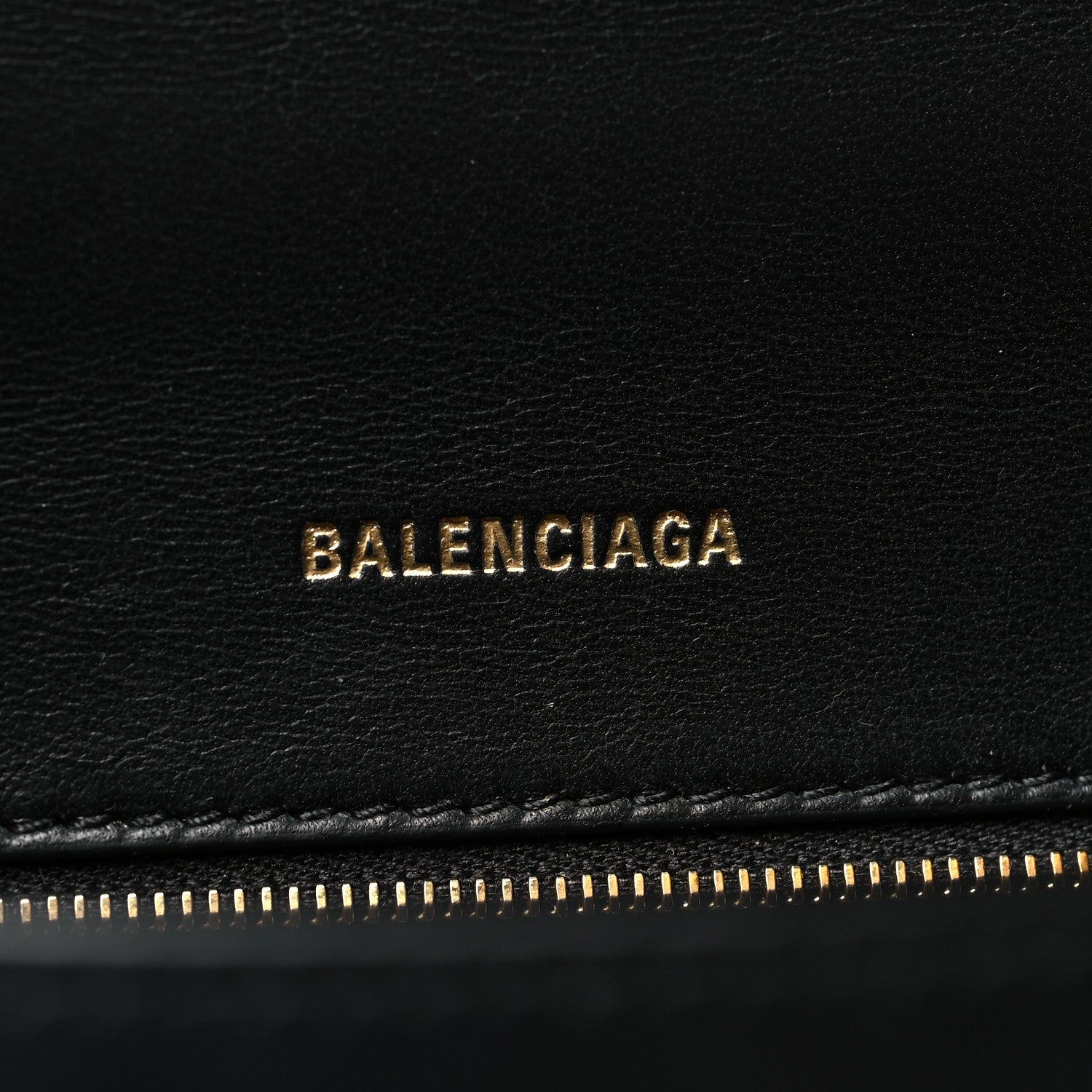Balenciaga Shiny Box Calfskin Small Hourglass Top Handle Bag Black 6 of 11