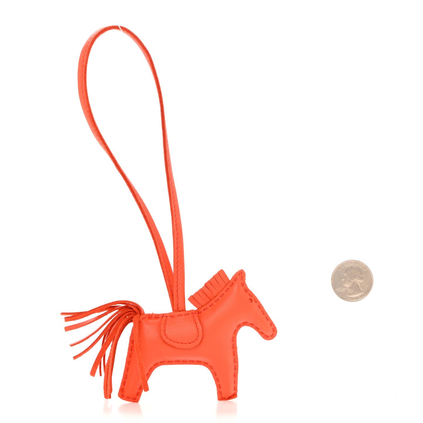 Milo Lambskin Grigri Rodeo Horse Bag Charm PM Feu