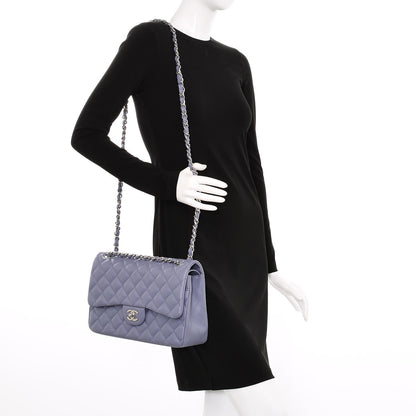 Chanel Lambskin Quilted Jumbo Double Flap Light Purple 2 of 10