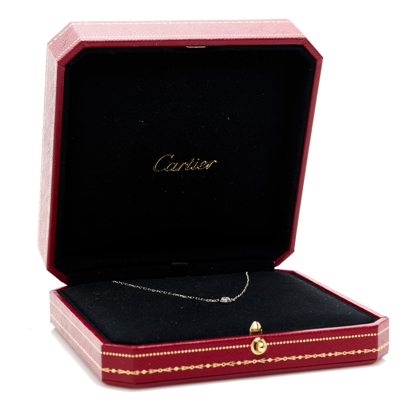 18K White Gold Diamond LM D'Amour Pendant Necklace