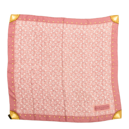 Louis Vuitton Silk Monogram Denim Bandana Scarf 1 of 3
