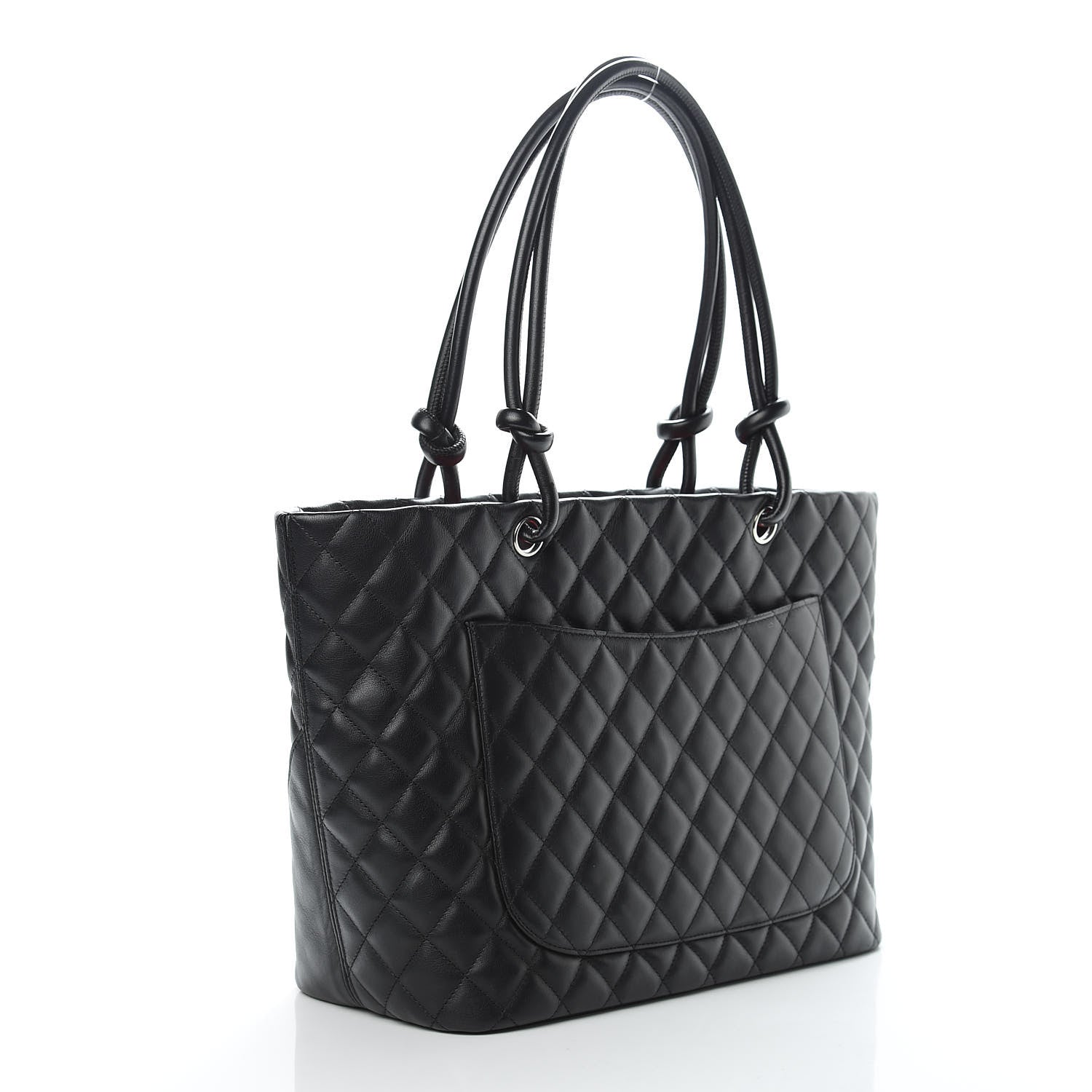 Chanel Calfskin Quilted Large Cambon Tote Black 3 of 13
