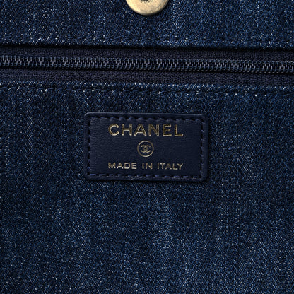 Chanel Denim Quilted Chanel 19 Wallet On Chain WOC Blue 5 of 8