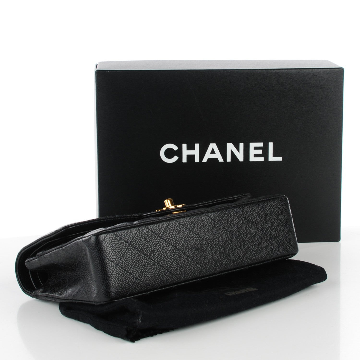 Chanel Caviar Quilted Medium Double Flap Black 4 of 9