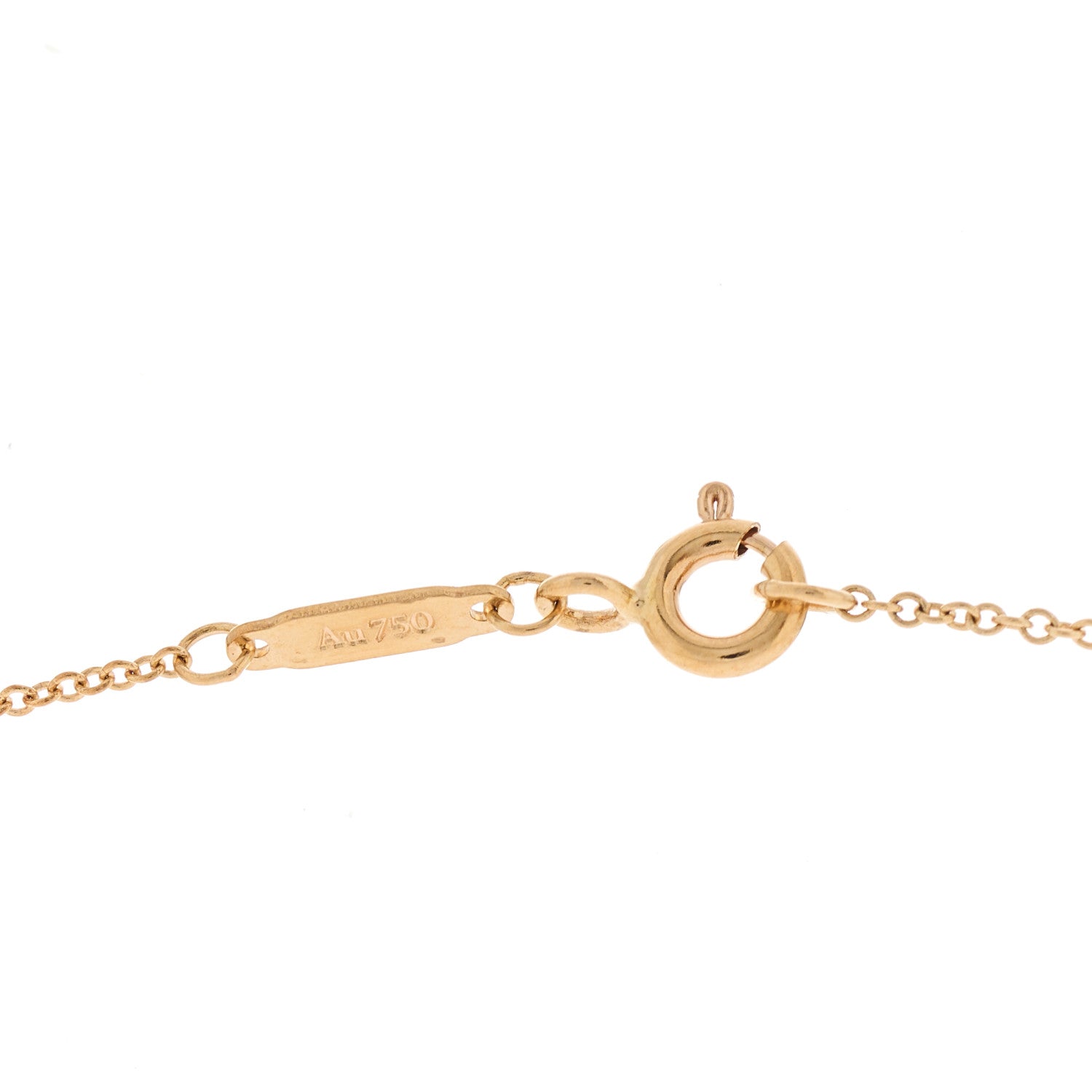 Tiffany 18K Rose Gold Diamond Small Ampersand Pendant Necklace 6 of 8