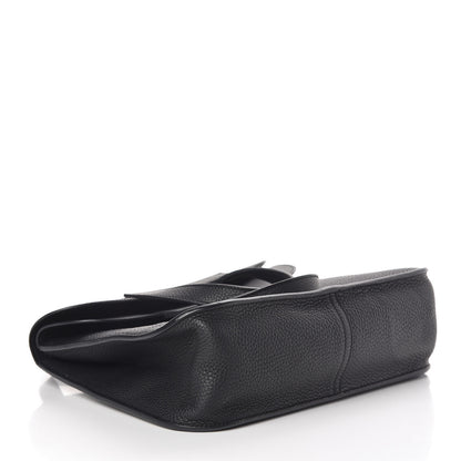 Hermes Taurillon Clemence Halzan 31 GM Black 4 of 9