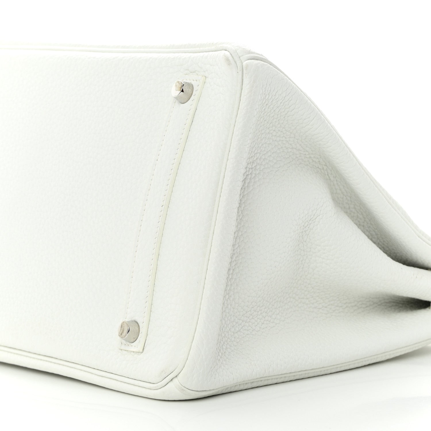 Hermes Taurillon Clemence Birkin 35 White 10 of 20