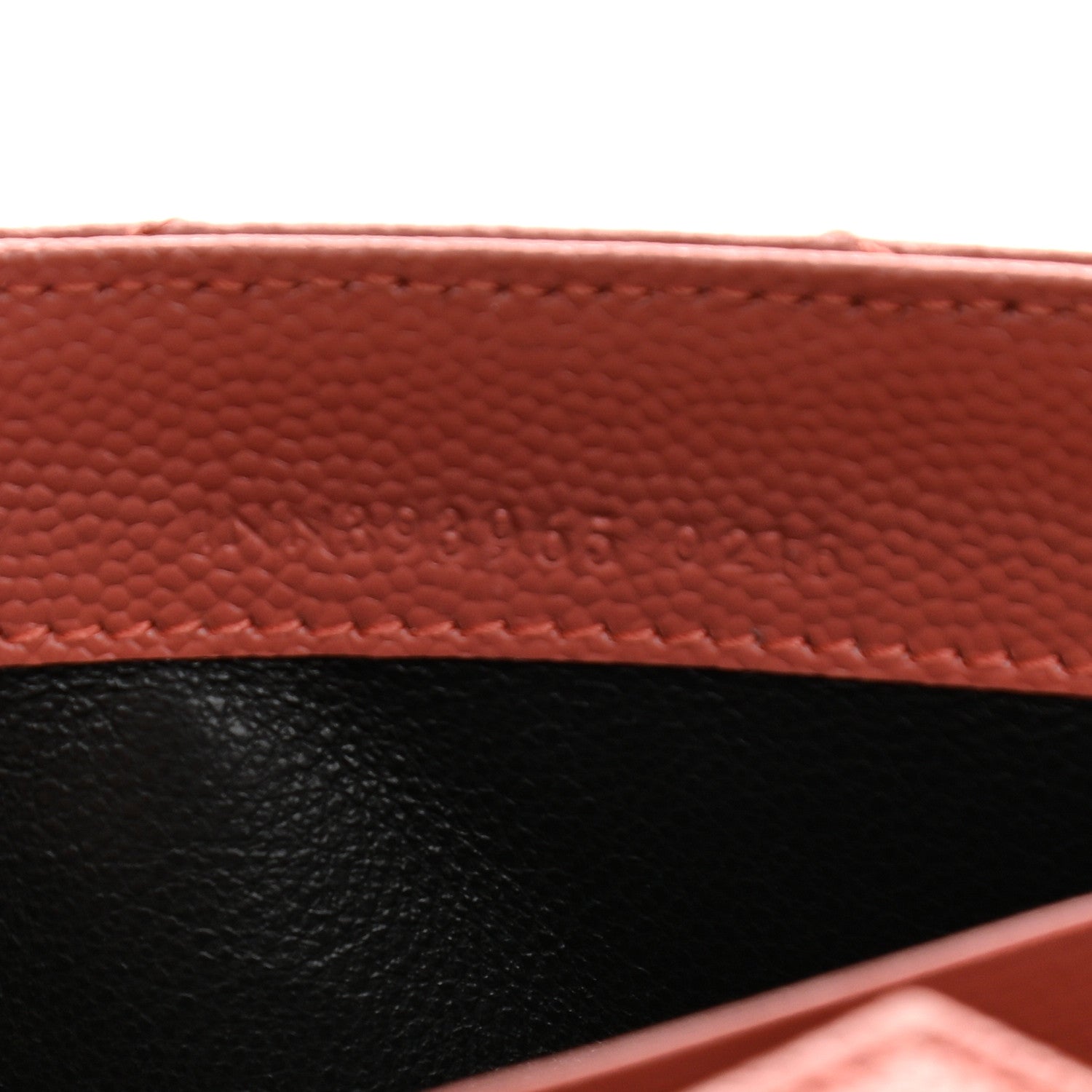 Saint Laurent Grain De Poudre Matelasse Chevron Small Monogram Chain Wallet Blush Fonce 7 of 10