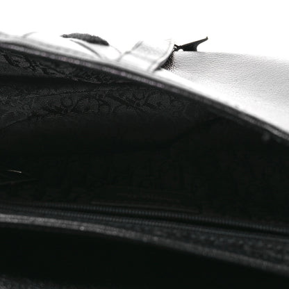 Christian Dior Shiny Goatskin Saddle Bag Black 5 of 10