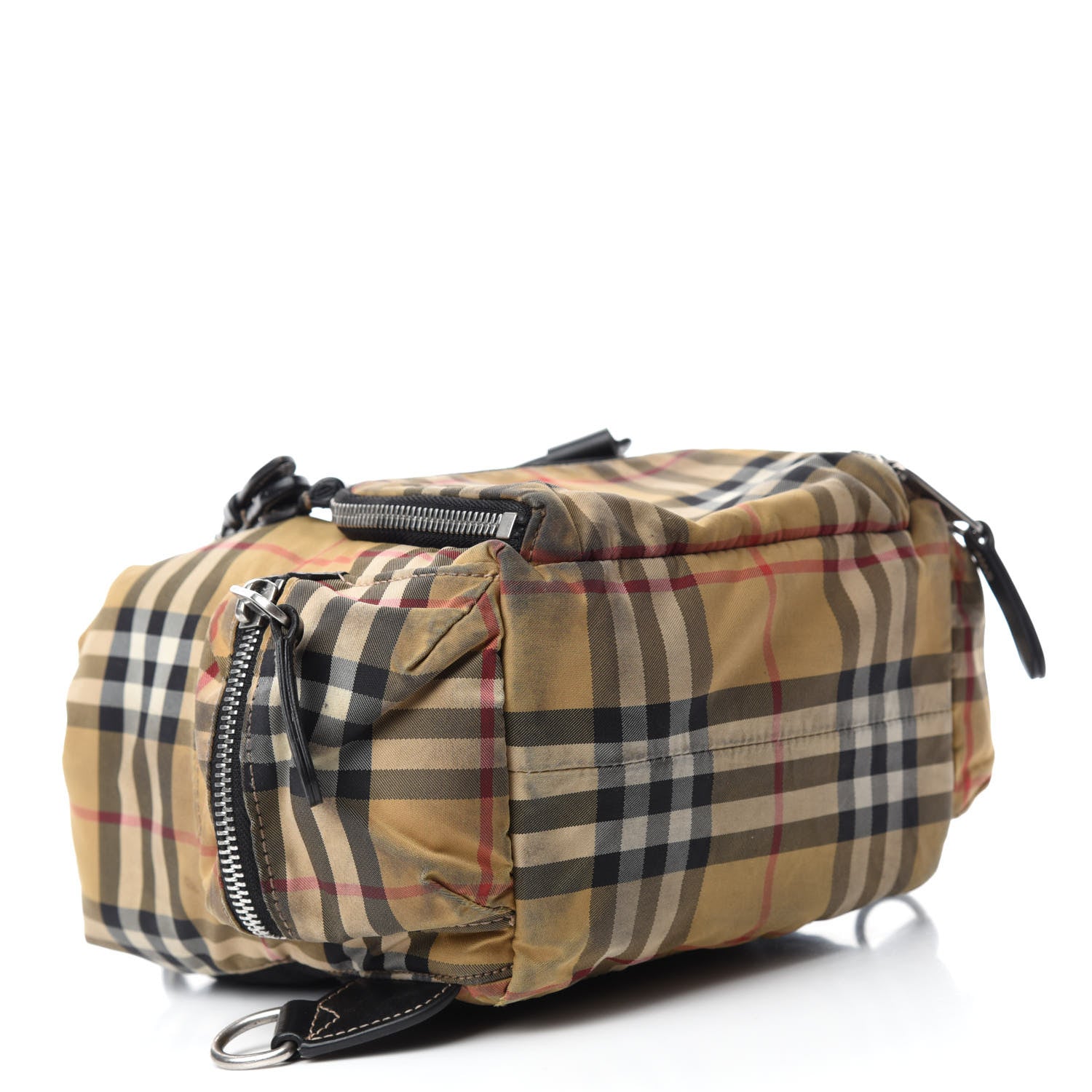 Burberry Nylon Vintage Check Small Rucksack Backpack Antique Yellow 4 of 13
