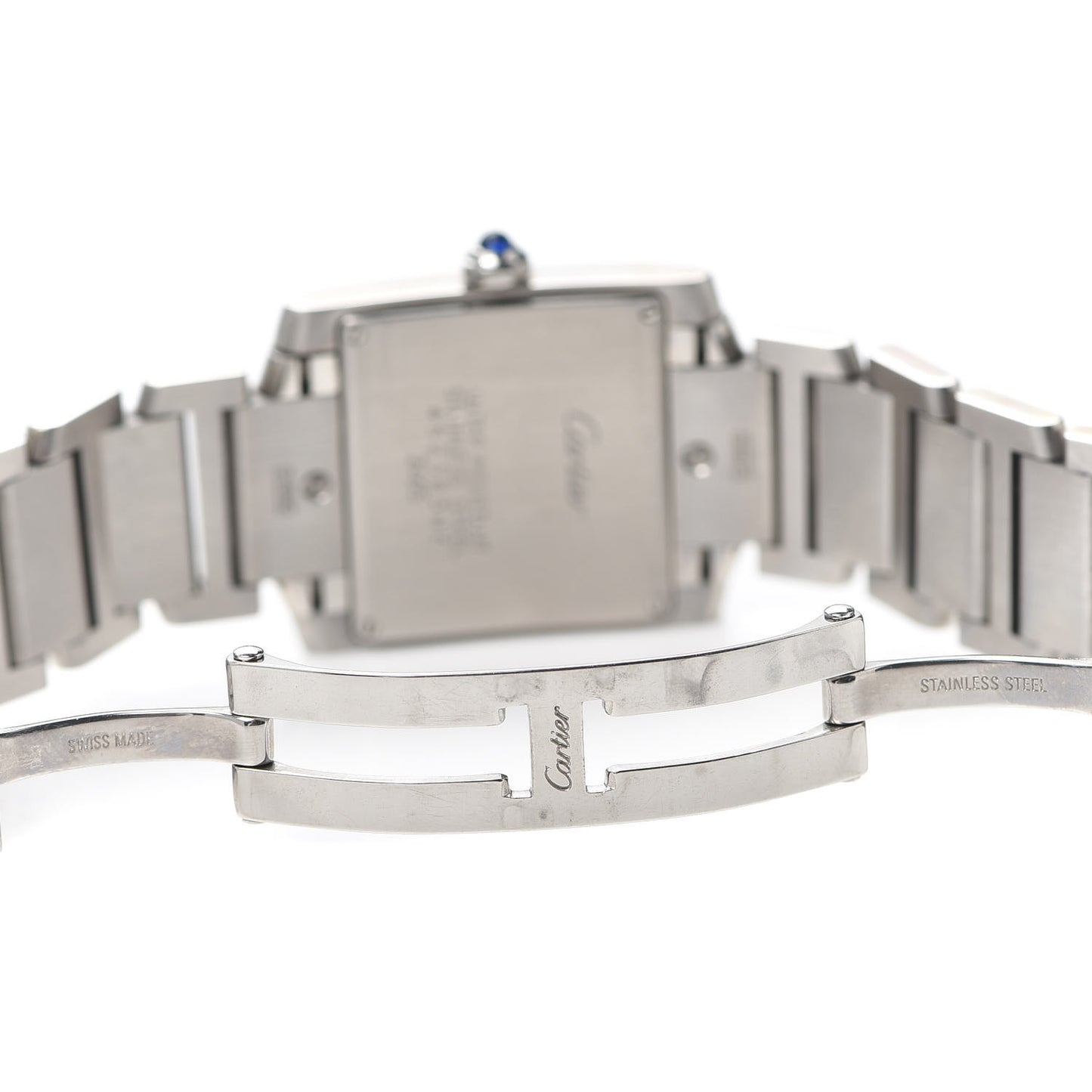 Stainless Steel 25mm Tank Francaise Quartz Watch