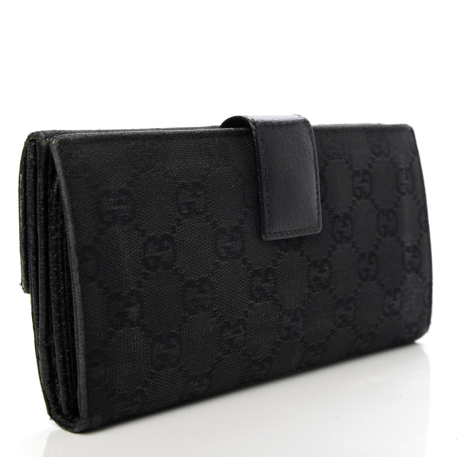 Gucci Monogram Eclipse Continental Wallet Black 3 of 7