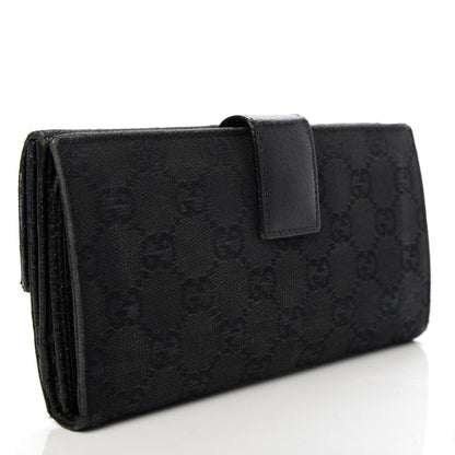 Gucci Monogram Eclipse Continental Wallet Black 3 of 7