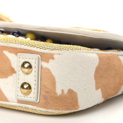 Louis Vuitton Calfskin Pony Hair Les Extraordinaires Tupelo PM White 9 of 14