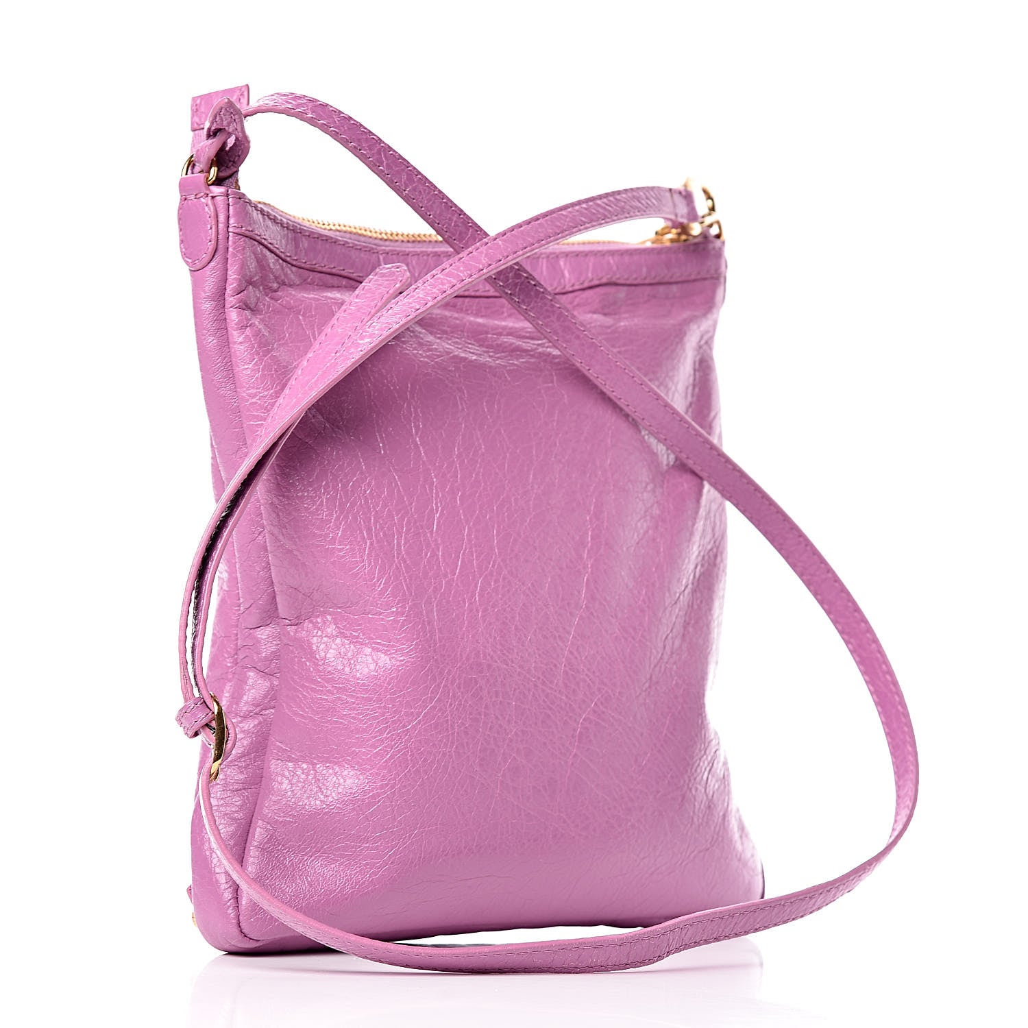 Balenciaga Agneau Giant 12 Gold Hardware Flat Crossbody Rose Berlingot 3 of 9