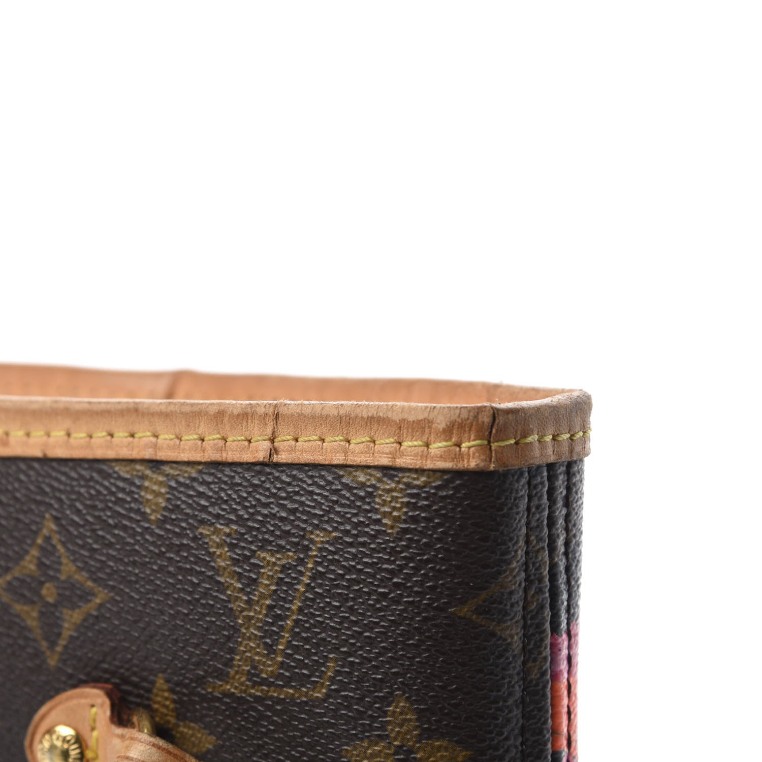 Louis Vuitton Monogram Roses Neverfull MM 8 of 17