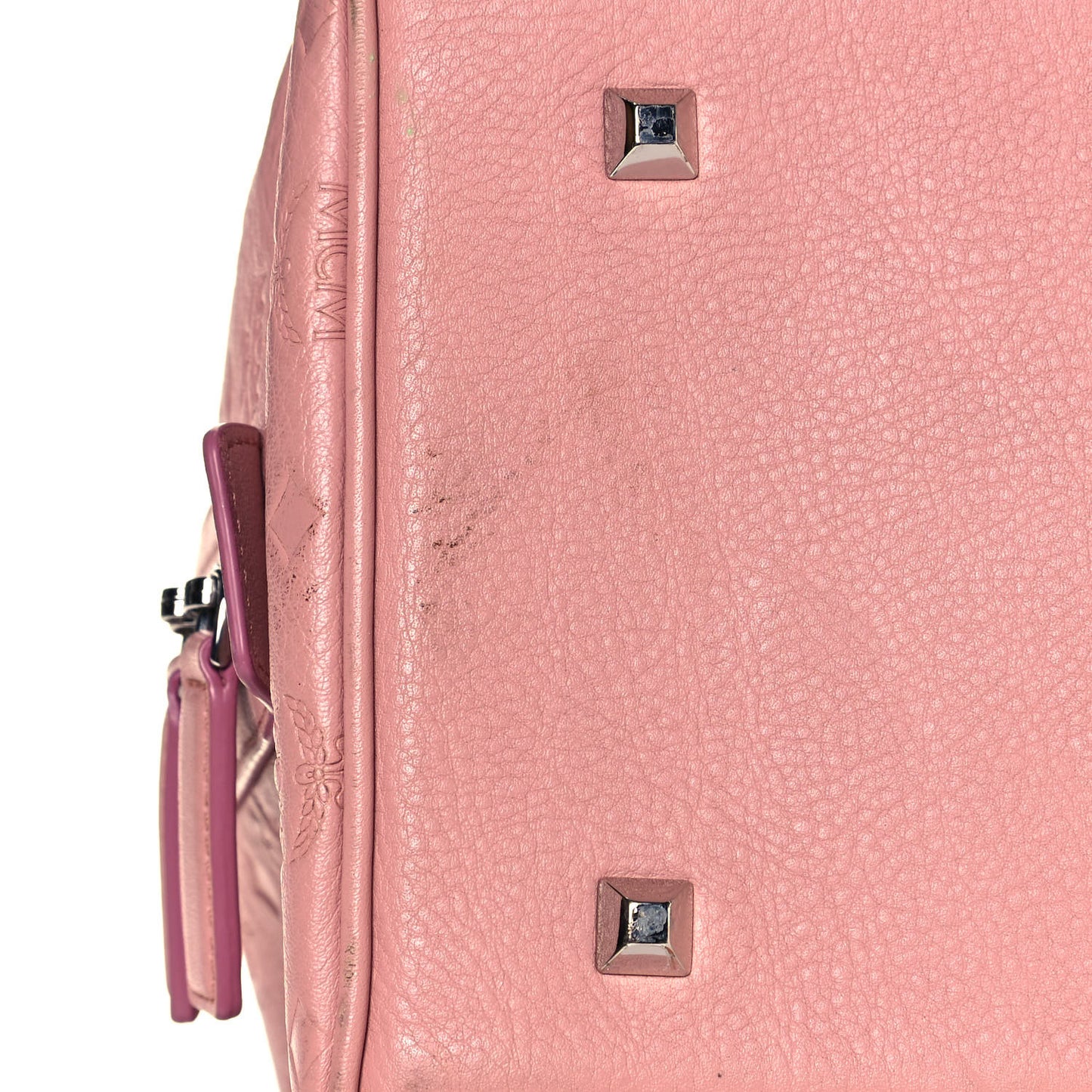 Calfskin Ottomar Monogram Duffle Bag Pink