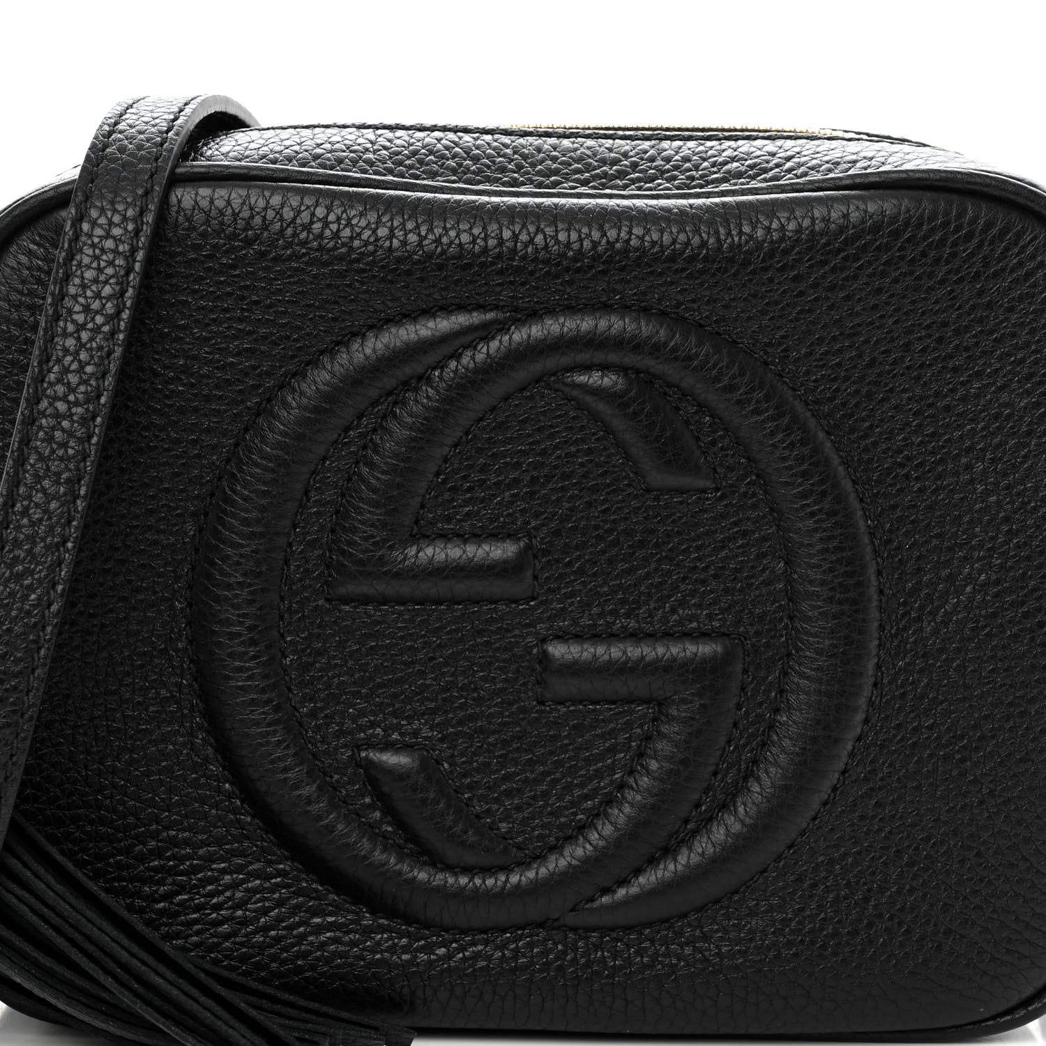 Gucci Pebbled Calfskin Small Soho Disco Bag Black 8 of 11