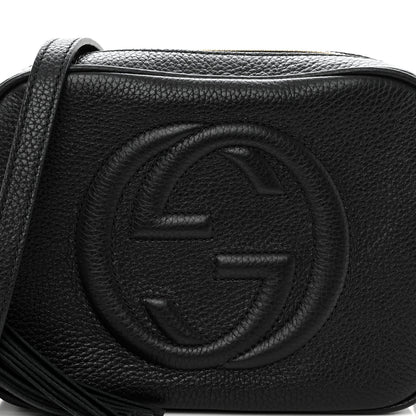 Gucci Pebbled Calfskin Small Soho Disco Bag Black 8 of 11