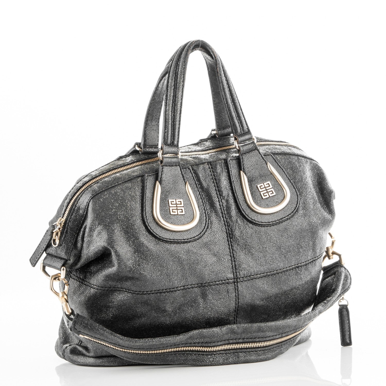 Givenchy Calfskin Stingray Embossed Medium Nightingale Grey 3 of 10